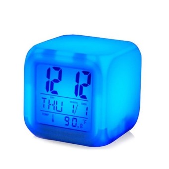 Dice Digital Colour Changing Clock