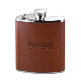 Leather Ride Hipflask